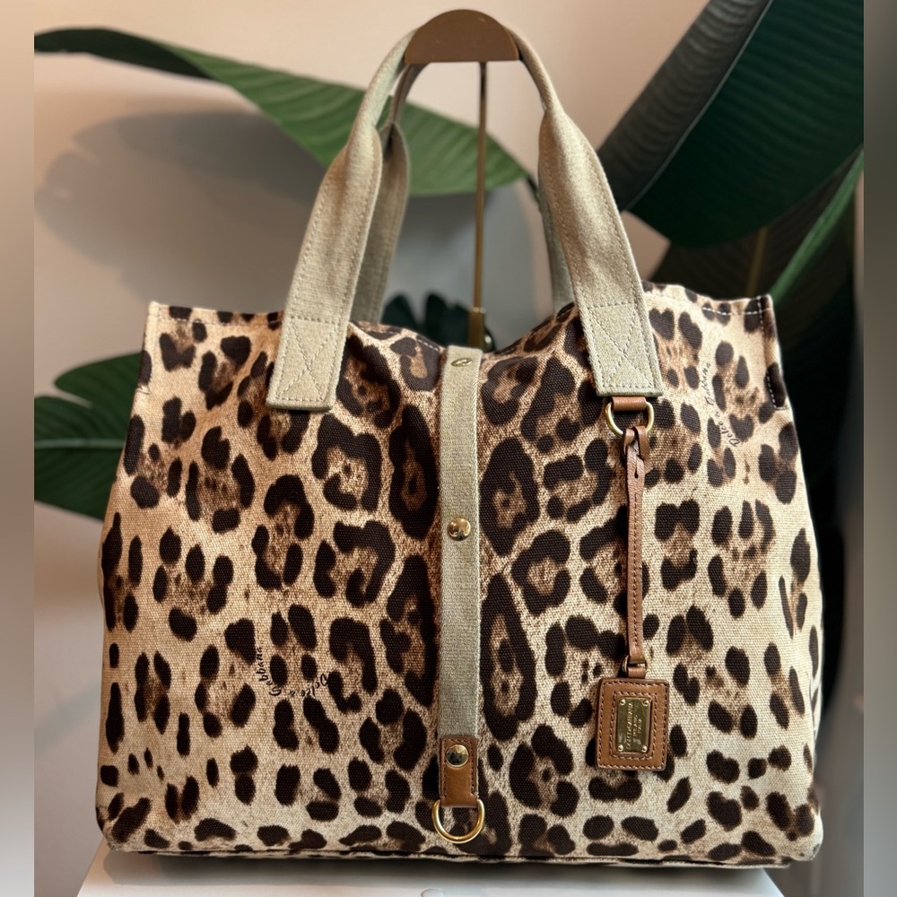 Dolce & Gabbana ‘Leopard Canvas Bag’